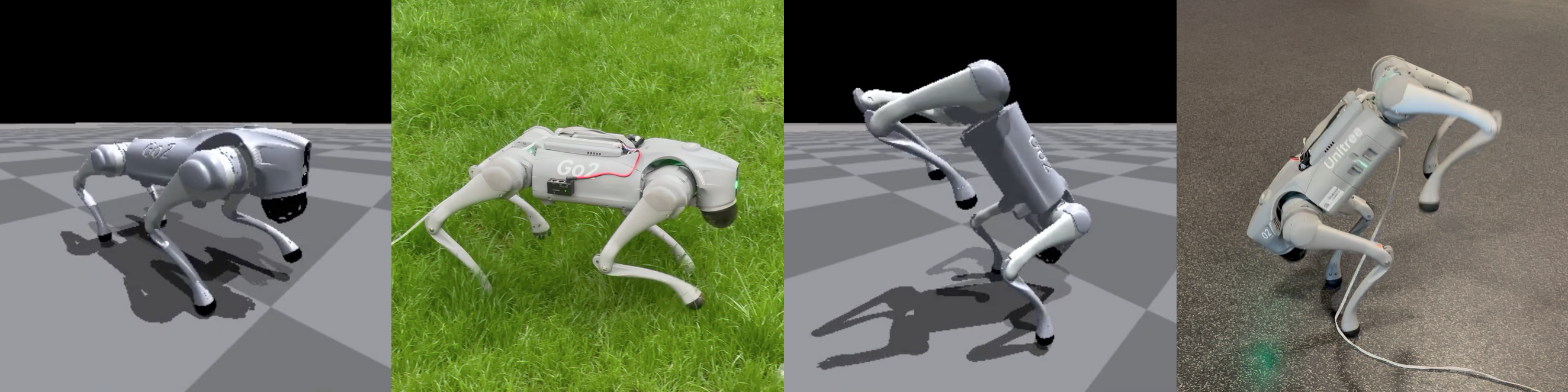 Go2 Quadruped: Sim-to-Real Results